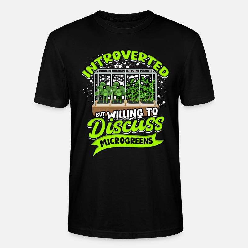 Micro-pousses Micro-pousses - T-shirt bio CRAFTER Stanley Stella Unisexe - noir