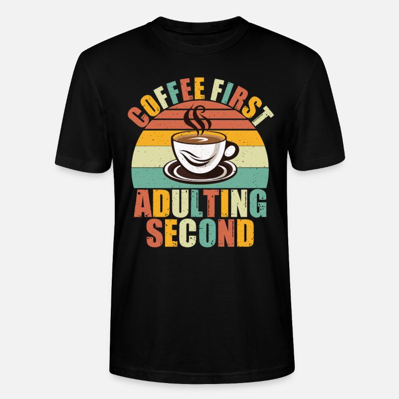 Cadeaux de café - T-shirt bio CRAFTER Stanley Stella Unisexe - noir