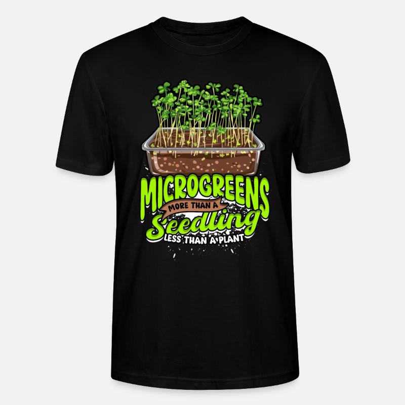 Microgreen Microgreens - Stanley/Stella CRAFTER Unisex Organic T-Shirt - black