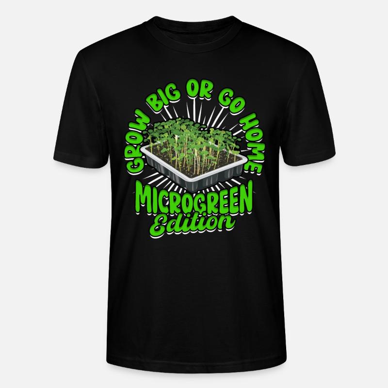 Microgreens Microgreen - Stanley/Stella CRAFTER Unisex Organic T-Shirt - black