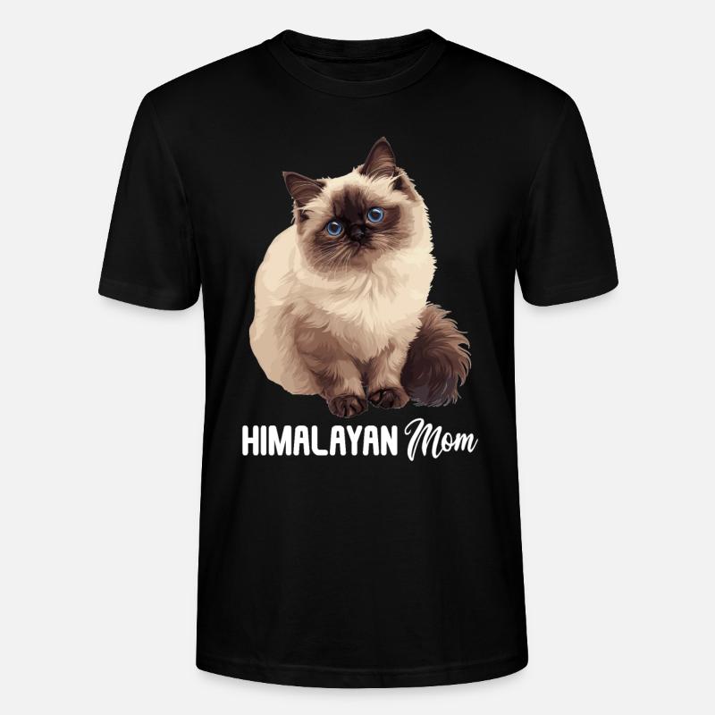 Himalayan Cat Colourpoint Katze - Stanley/Stella CRAFTER Unisex Organic T-Shirt - black