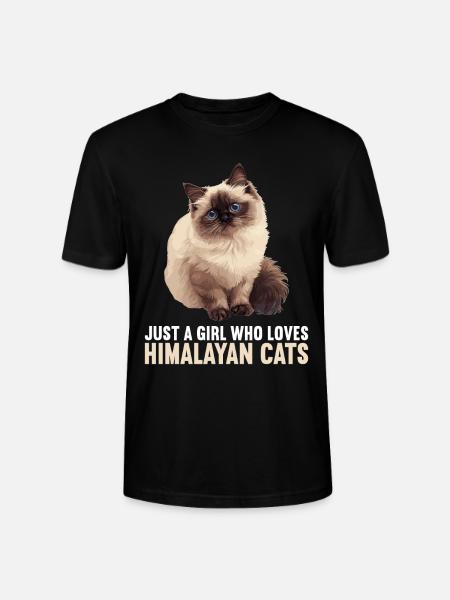 Himalayan Cat Colourpoint Katze - Stanley/Stella CRAFTER Unisex Organic T-Shirt - black