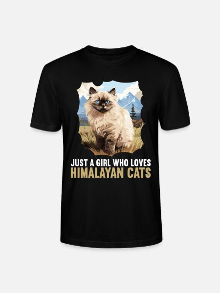 Himalayan Cat Colourpoint Katze - Stanley/Stella CRAFTER Unisex Organic T-Shirt - black
