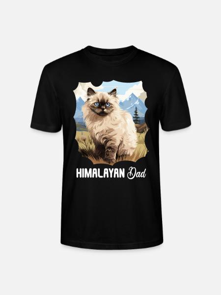 Himalaya kat Colourpoint Katze - Stanley Stella CRAFTER unisex økologisk-T-shirt - sort