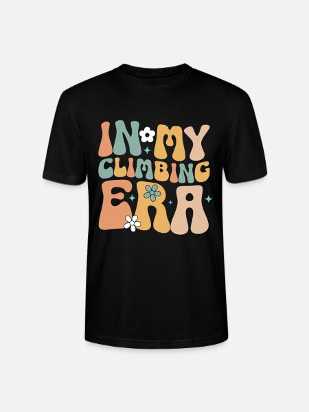 Rock Climber Climbing Mountain - Stanley/Stella CRAFTER Unisex Organic T-Shirt - black