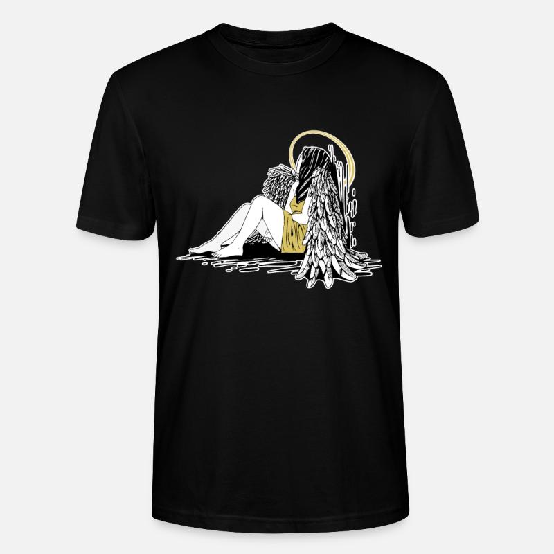 Ailes d’ange - T-shirt bio CRAFTER Stanley Stella Unisexe - noir