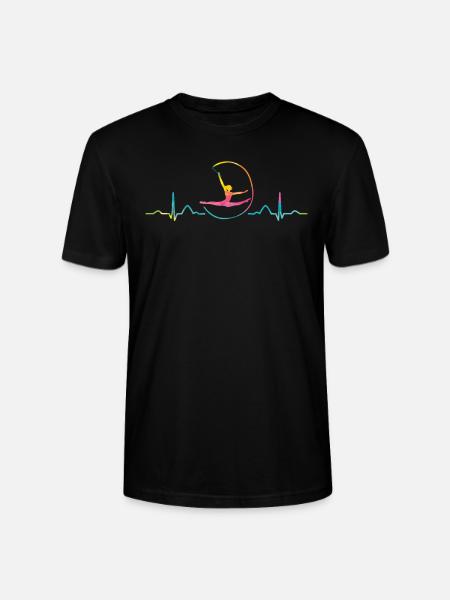 Gymnast With Band Rhythmic Gymnastics - Stanley/Stella CRAFTER Unisex Organic T-Shirt - black