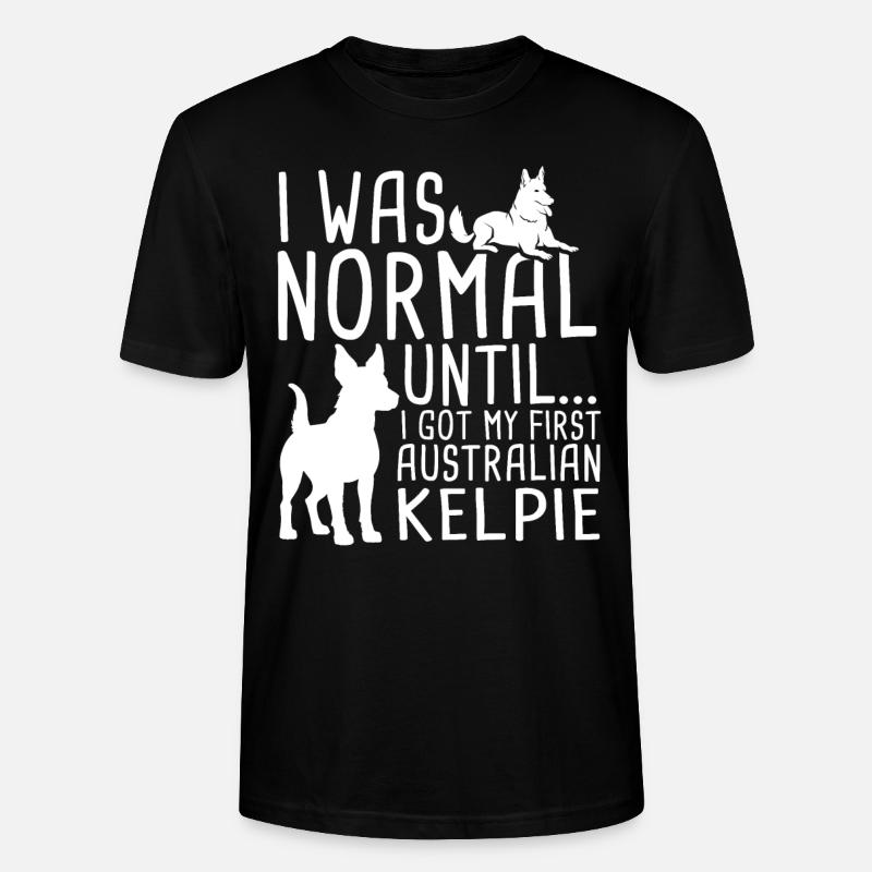 Cadeau de chien Kelpie - T-shirt bio CRAFTER Stanley Stella Unisexe - noir