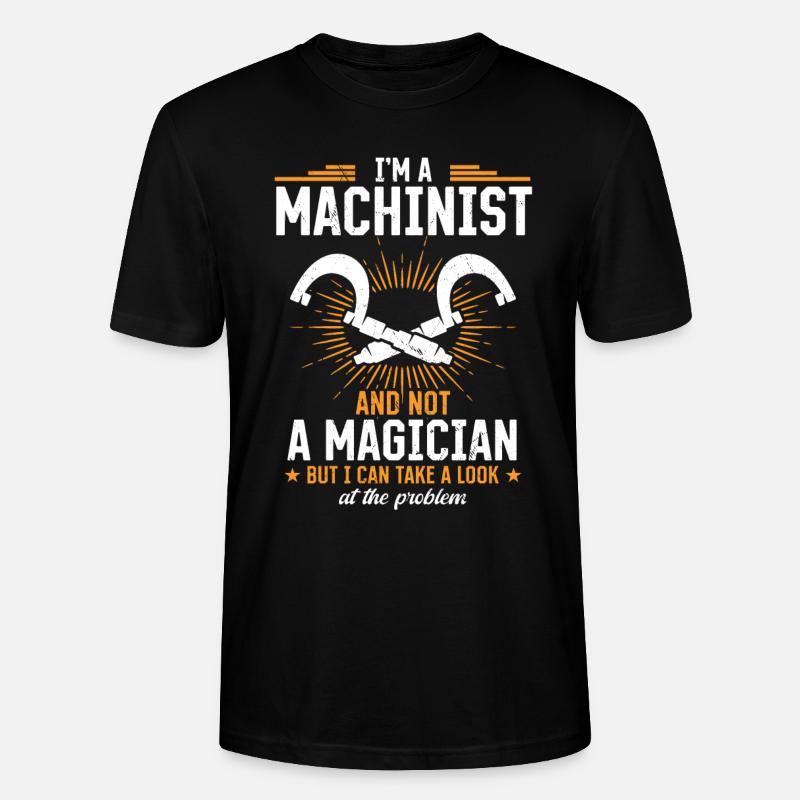 Precision instead of magic - Stanley/Stella CRAFTER Unisex Organic T-Shirt - black