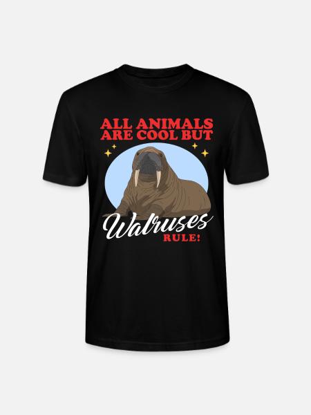 Walrus Walrus Walrus Walrus Gift - Stanley/Stella CRAFTER Unisex Organic T-Shirt - black