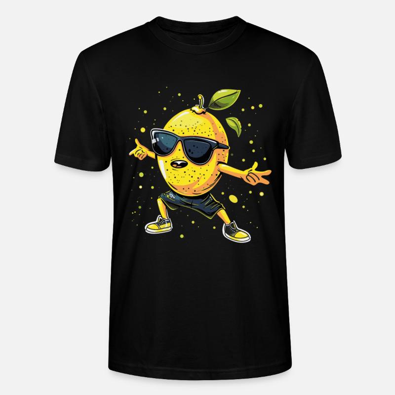 Zitrone - Stanley/Stella Unisex Bio-T-Shirt CRAFTER - Schwarz