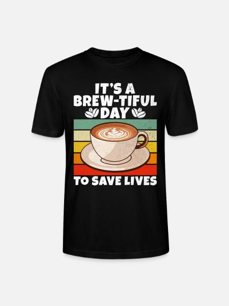 Coffee Gifts - Stanley/Stella CRAFTER Unisex Organic T-Shirt - black