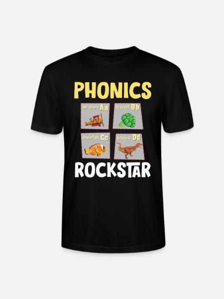Phonics Awareness, Reading Comprehension Phonic - Stanley/Stella CRAFTER Unisex Organic T-Shirt - black