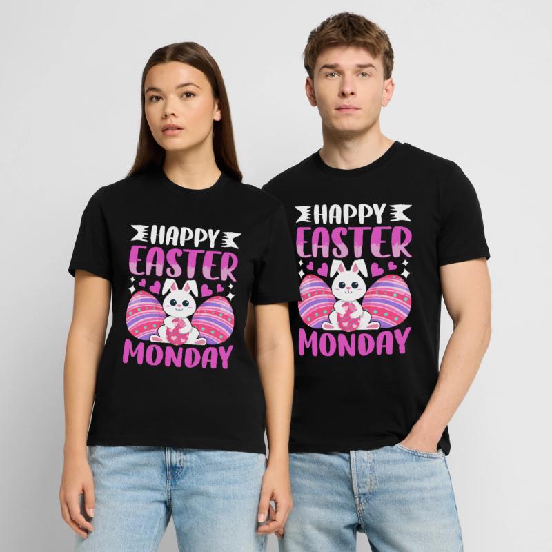 Happy Easter Monday! Easter Easter Eggs Easter Bunny Stanley/Stella CRAFTER Unisex Organic T-Shirt