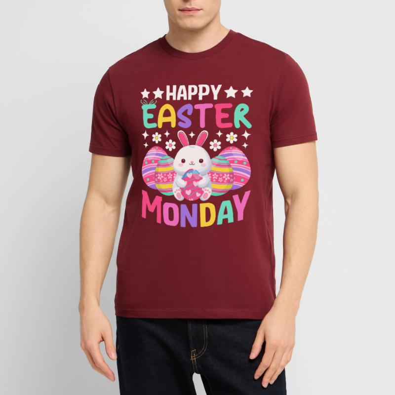 Happy Easter Monday! Easter Easter Eggs Easter Bunny Stanley/Stella CRAFTER Unisex Organic T-Shirt