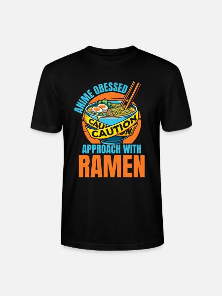 Anime Manga Funny Ramen Bowl - Stanley/Stella CRAFTER Unisex Organic T-Shirt - black