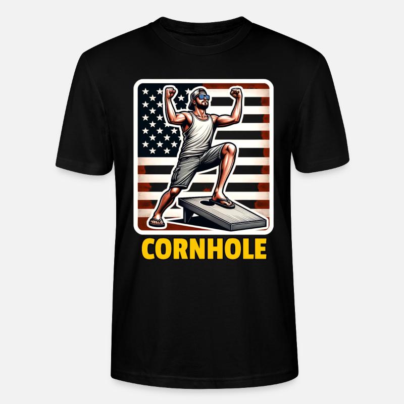 Cornhole - Stanley/Stella Unisex Bio-T-Shirt CRAFTER - Schwarz