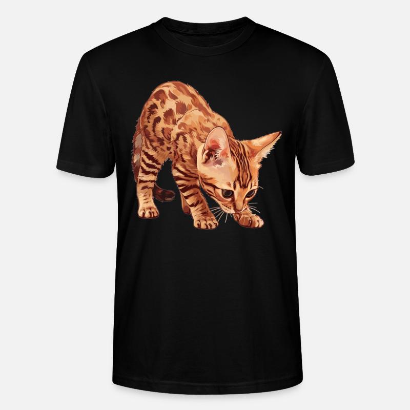 Ocicat Chaton Ocicat Chat - T-shirt bio CRAFTER Stanley Stella Unisexe - noir