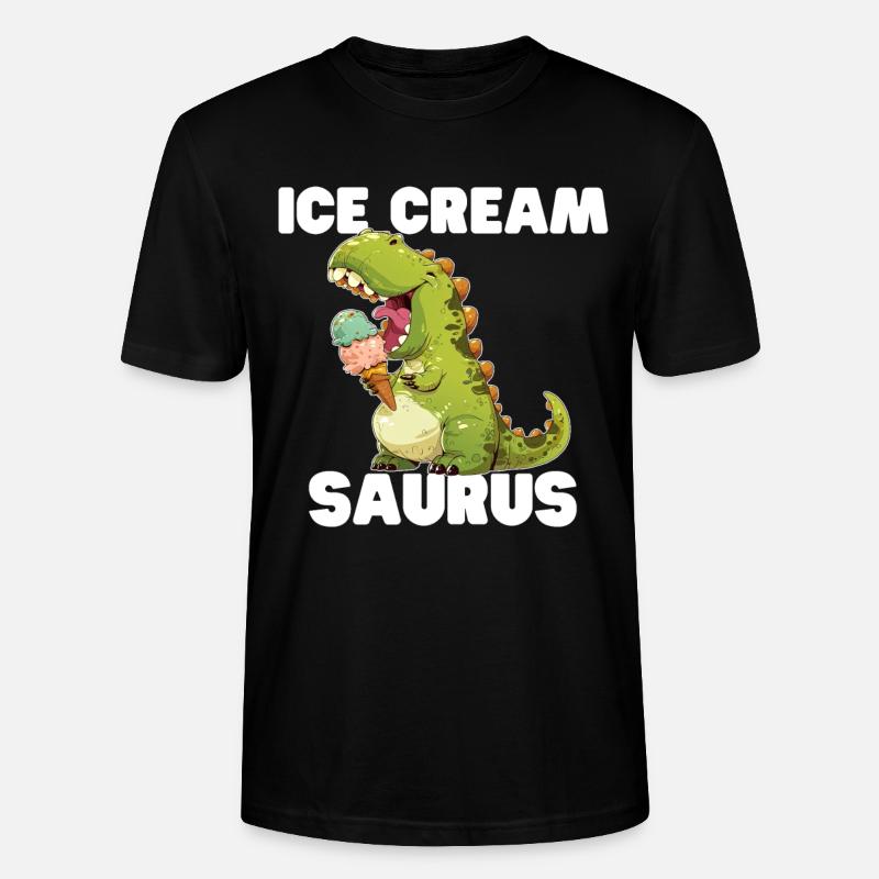 Ice Cream Saurus - Stanley/Stella Unisex Bio-T-Shirt CRAFTER - Schwarz