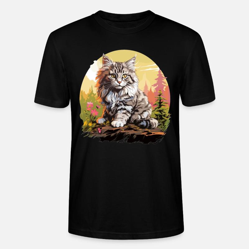 Ragamuffin Kätzchen Ragamuffin Katze - Stanley/Stella Unisex Bio-T-Shirt CRAFTER - Schwarz