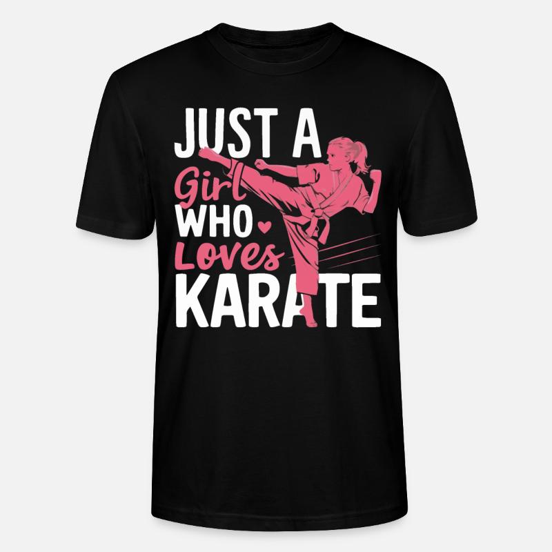 Karate Karatekämpfer Kampfkunst - Stanley/Stella Unisex Bio-T-Shirt CRAFTER - Schwarz