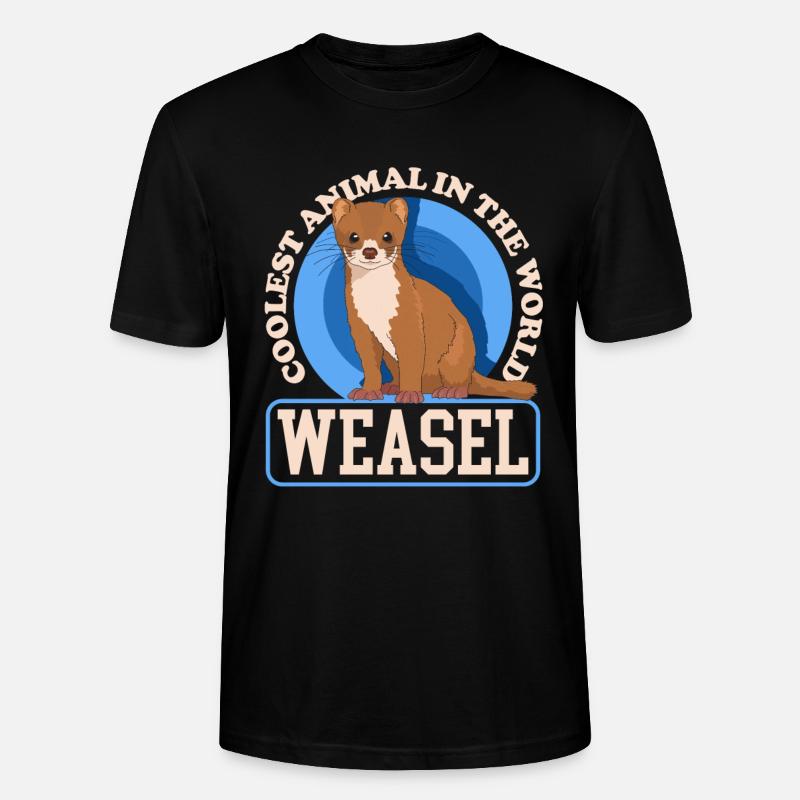 Weasel Mouse Weasel Hermännchen Gift - Stanley/Stella CRAFTER Unisex Organic T-Shirt - black