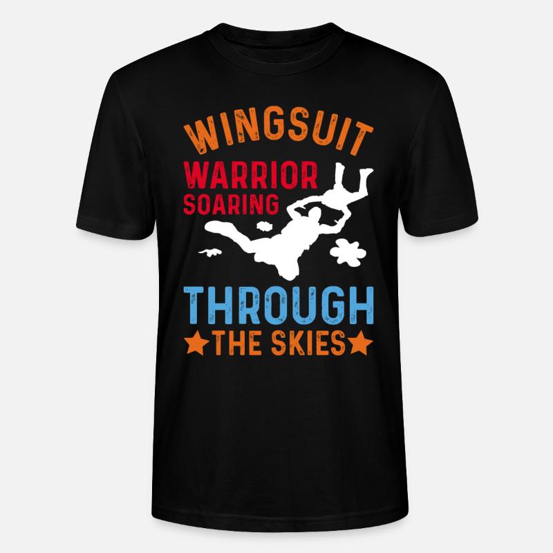 Parachutisme Parachutisme Parachutiste - T-shirt bio CRAFTER Stanley Stella Unisexe - noir
