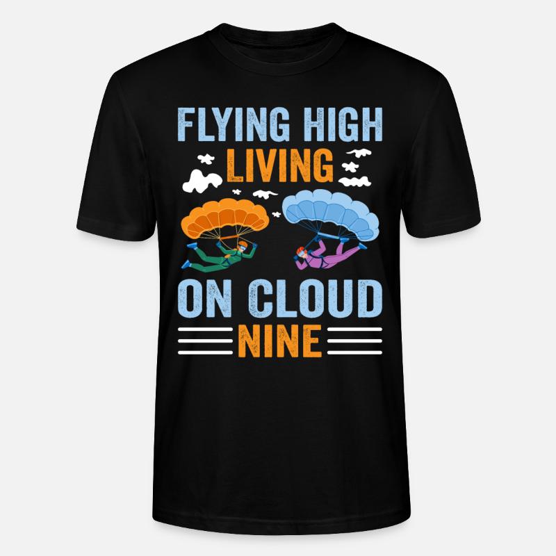Parachutisme Parachutisme - T-shirt bio CRAFTER Stanley Stella Unisexe - noir