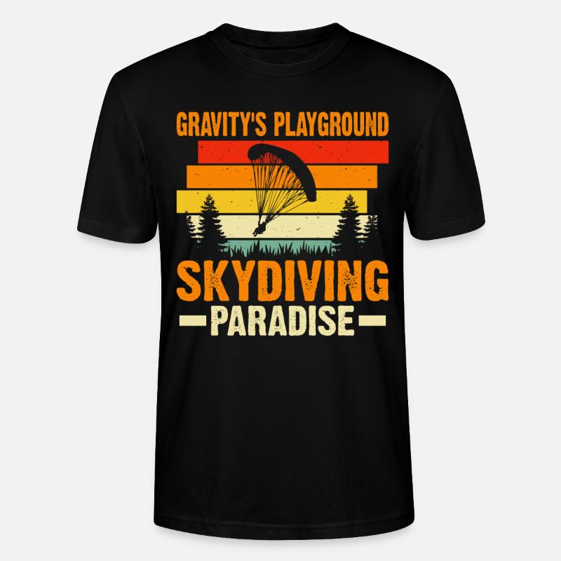 Parachutisme Parachutisme - T-shirt bio CRAFTER Stanley Stella Unisexe - noir
