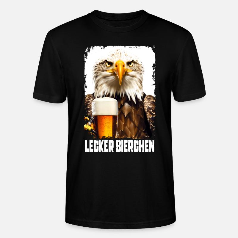 Lecker Bierchen Adler - Stanley/Stella Unisex Bio-T-Shirt CRAFTER - Schwarz