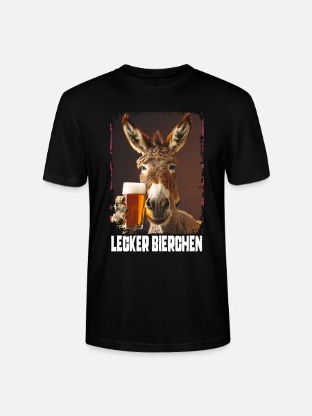 Delicious Beer Donkey - Stanley/Stella CRAFTER Unisex Organic T-Shirt - black