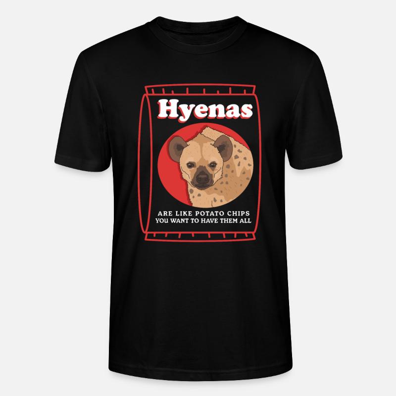 Hyäne Tüpfelhyäne Hyänen Geschenk - Stanley/Stella Unisex Bio-T-Shirt CRAFTER - Schwarz