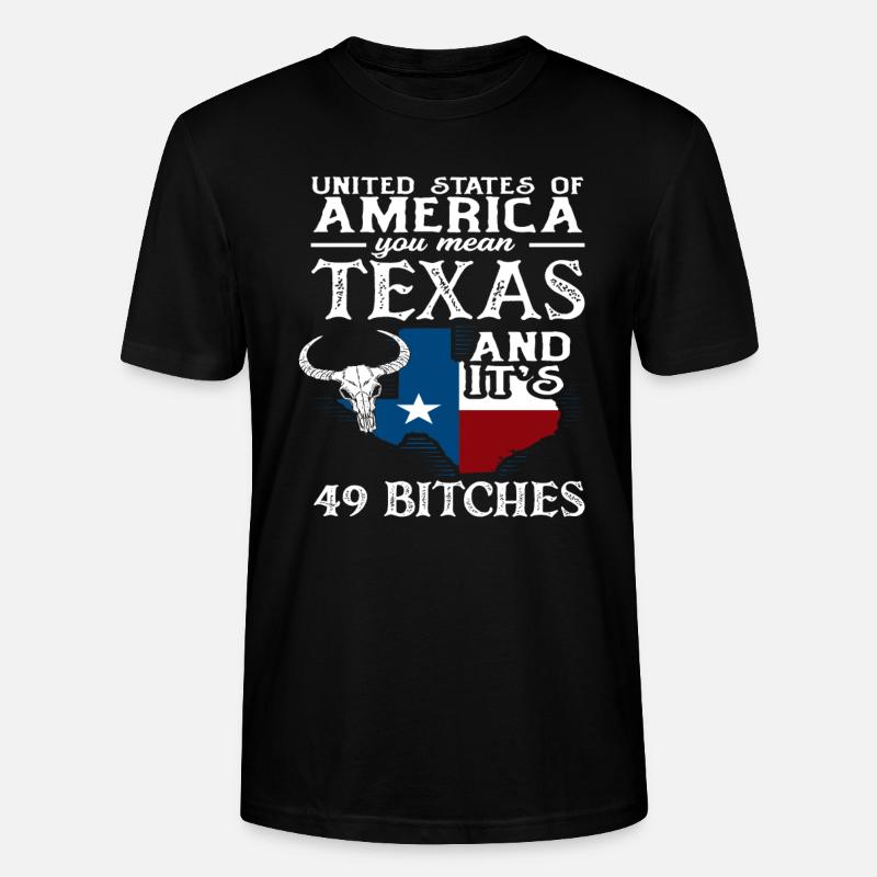Texas Herkunft - Stanley/Stella Unisex Bio-T-Shirt CRAFTER - Schwarz