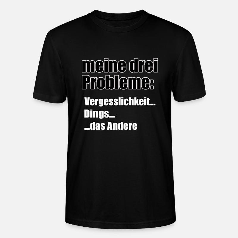 Mes trois problèmes... - T-shirt bio CRAFTER Stanley Stella Unisexe - noir