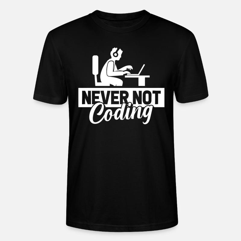 Developer Coder Programmer - Stanley/Stella CRAFTER Unisex Organic T-Shirt - black