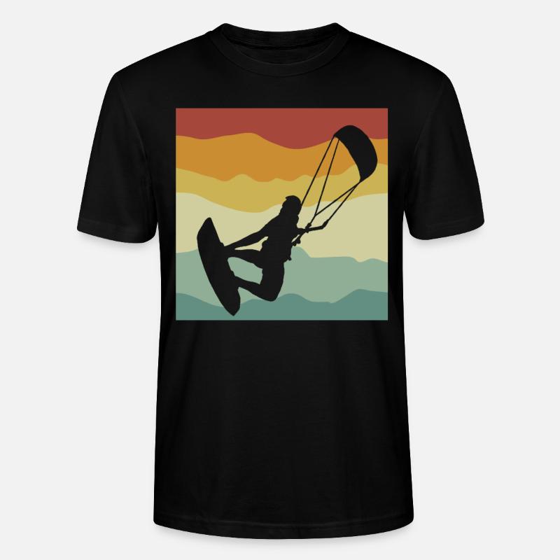 Kitesurfing - Stanley/Stella Unisex Bio-T-Shirt CRAFTER - Schwarz