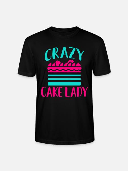 Cake Lover Cake Gift - Stanley/Stella CRAFTER Unisex Organic T-Shirt - black