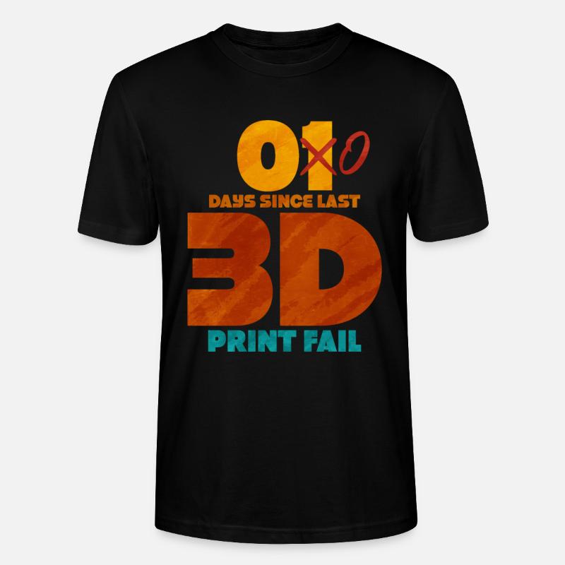 3d printing - Stanley/Stella Unisex Bio-T-Shirt CRAFTER - Schwarz
