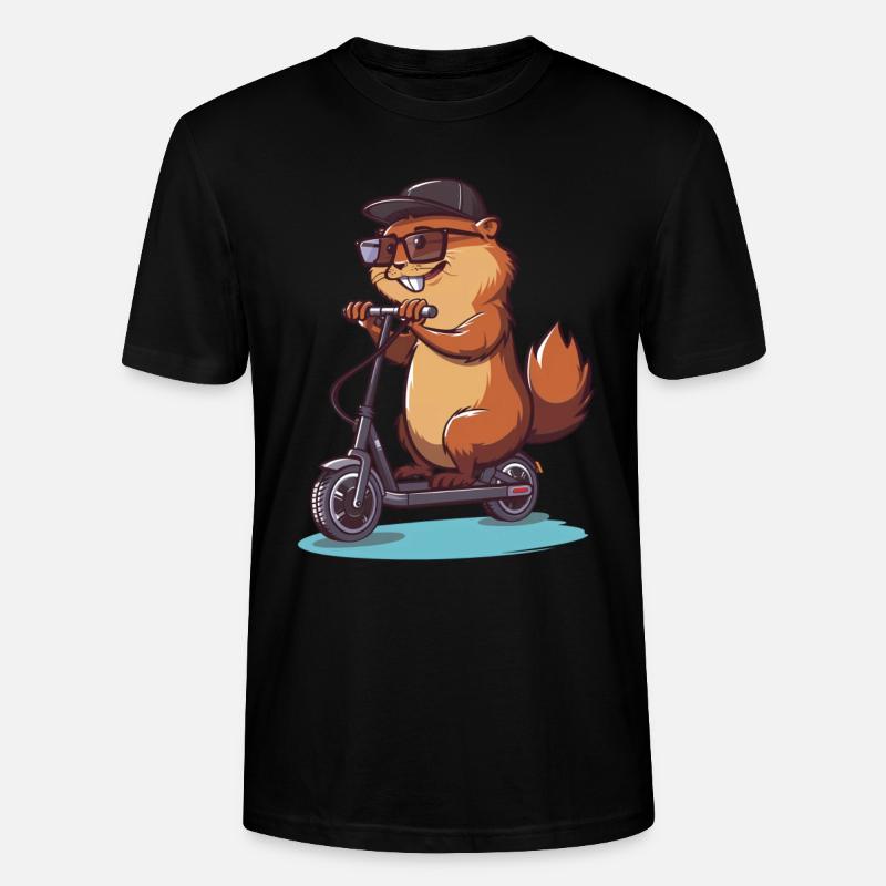 Biber Roller - Stanley/Stella Unisex Bio-T-Shirt CRAFTER - Schwarz