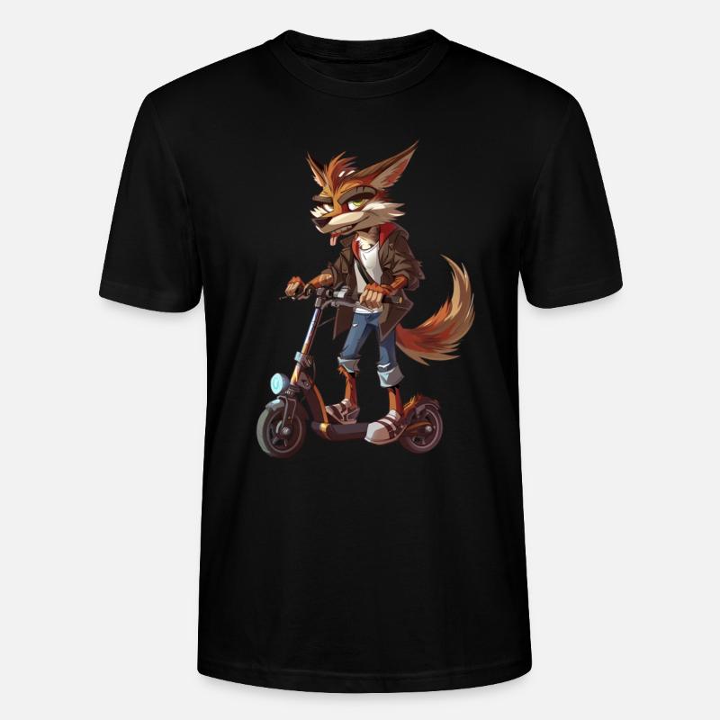 Kojotenroller - Stanley/Stella Unisex Bio-T-Shirt CRAFTER - Schwarz
