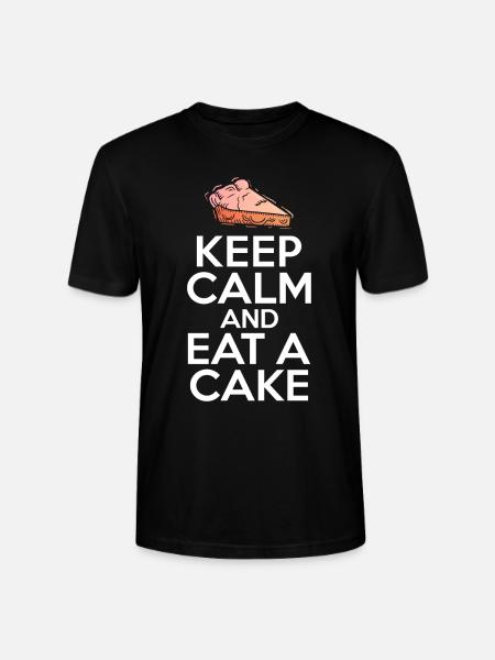 Cake Lover Cake Gift - Stanley/Stella CRAFTER Unisex Organic T-Shirt - black