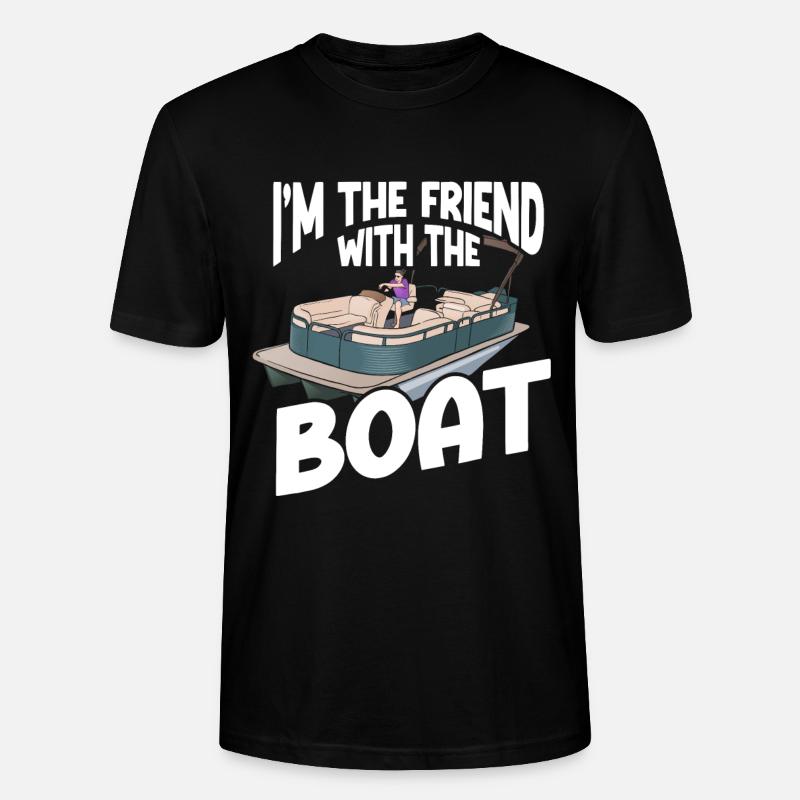 Ponton Bateau Ponton Capitaine - T-shirt bio CRAFTER Stanley Stella Unisexe - noir