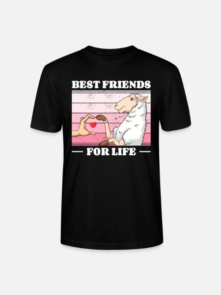 Sheep Lover Friend Lamb Lambs - Stanley/Stella CRAFTER Unisex Organic T-Shirt - black
