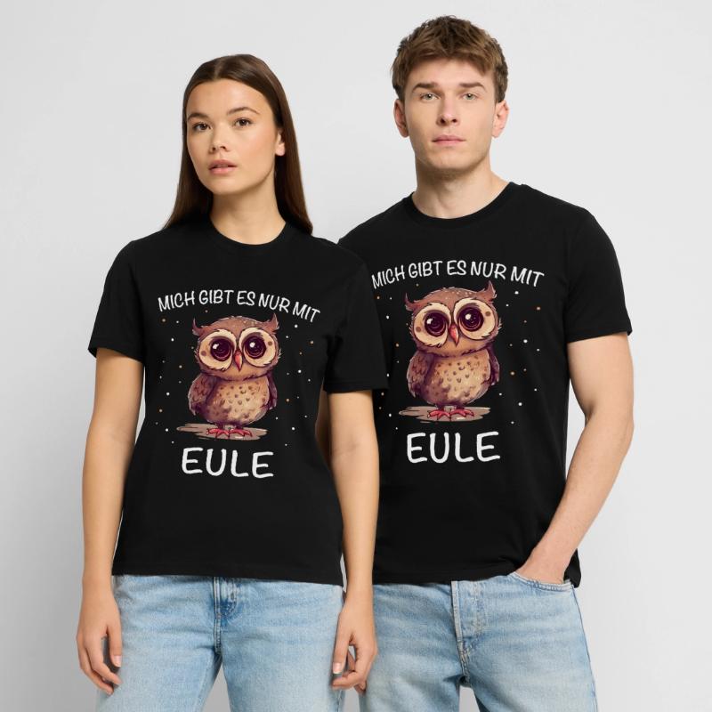 Nachteule Eule Eulen Vogel Stanley/Stella Unisex Bio-T-Shirt CRAFTER