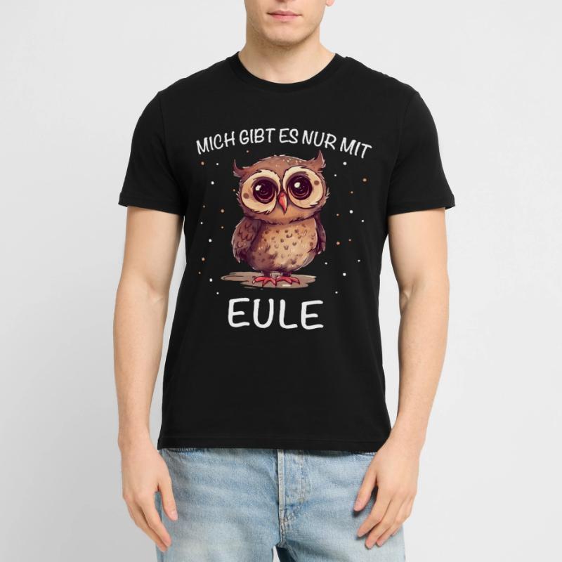 Nachteule Eule Eulen Vogel Stanley/Stella Unisex Bio-T-Shirt CRAFTER