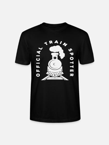 Train Trains Hobby Train Spotter - T-shirt bio CRAFTER Stanley Stella Unisexe - noir