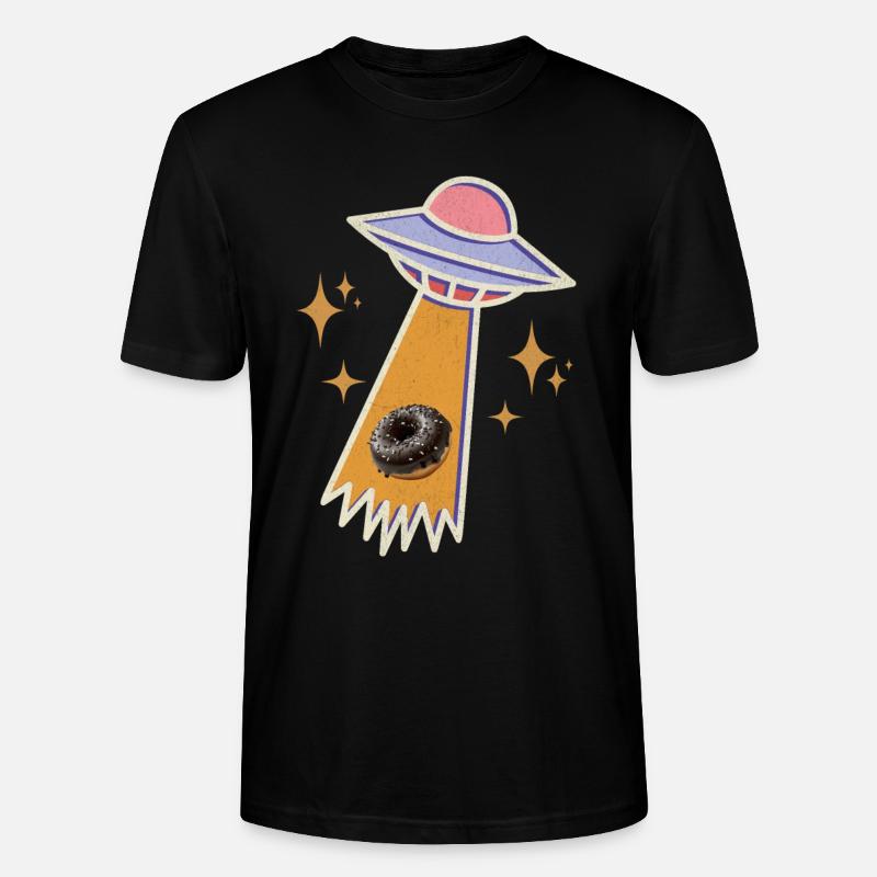 Ufo Donut - Stanley/Stella Unisex Bio-T-Shirt CRAFTER - Schwarz