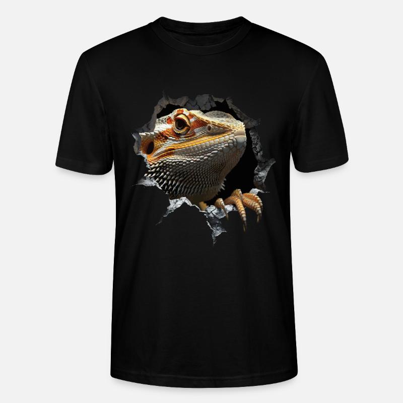 Bearded Dragon - Stanley/Stella Unisex Bio-T-Shirt CRAFTER - Schwarz