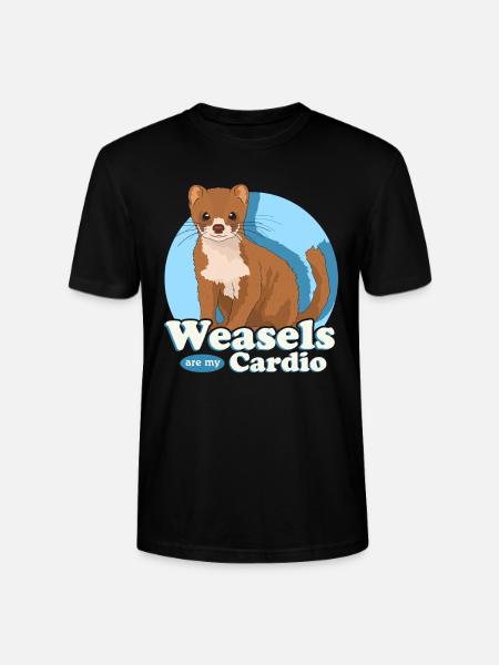 Wiesel Mauswiesel Zwergwiesel Geschenk - Stanley/Stella Unisex Bio-T-Shirt CRAFTER - Schwarz