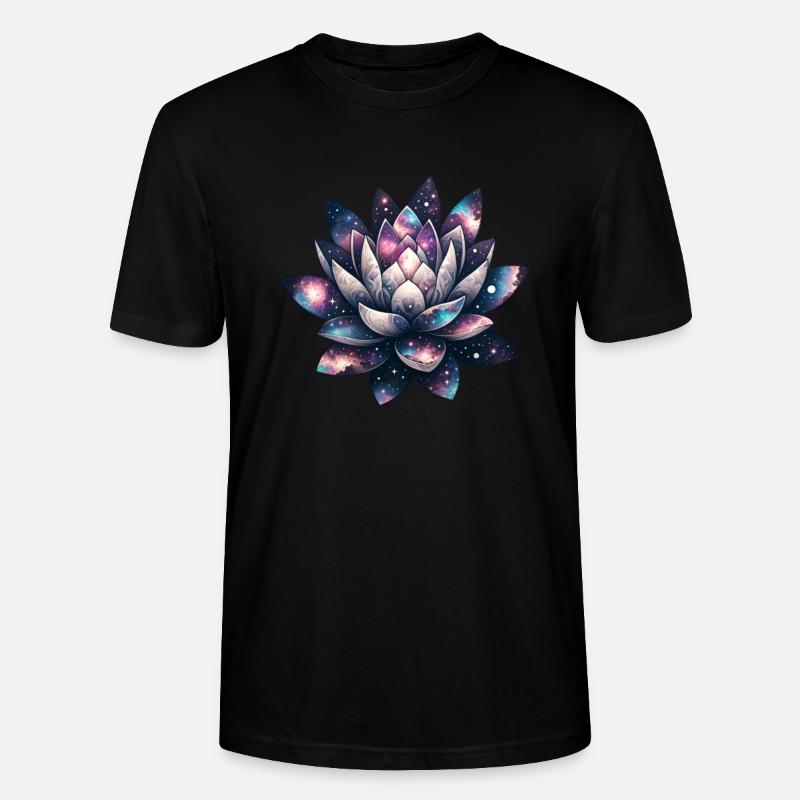 Celestial Bloom Galactic Lotus Unfolding - Stanley/Stella Unisex Bio-T-Shirt CRAFTER - Schwarz
